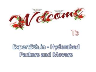 Expert5th.in Provide Hyderabad Packers and Movers