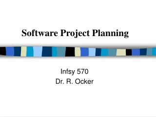 Software Project Planning