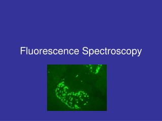 Fluorescence Spectroscopy