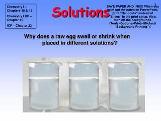 Solutions