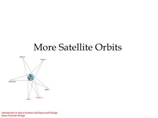 More Satellite Orbits