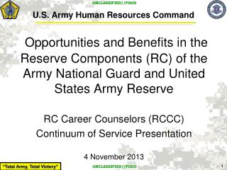 U.S. Army Human Resources Command