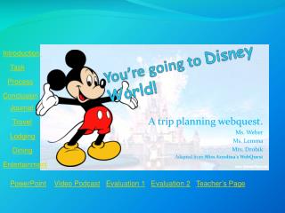You’re going to Disney World!