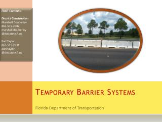 Temporary Barrier Systems