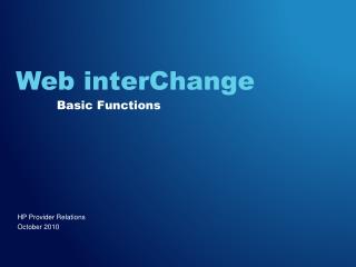 Web interChange