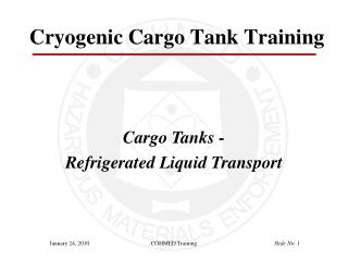 Cryogenic Cargo Tank Training