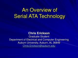 An Overview of Serial ATA Technology