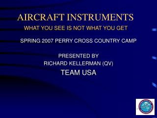 AIRCRAFT INSTRUMENTS