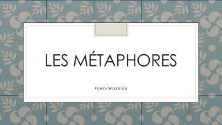 Les métaphores