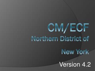 CM/ECF Northern District of New York