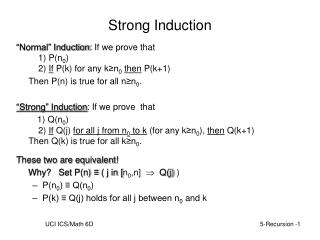 Strong Induction