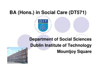 BA (Hons.) in Social Care (DT571)