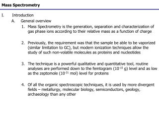 Mass Spectrometry