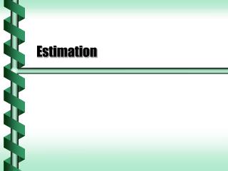 Estimation