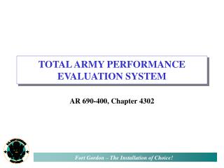 TOTAL ARMY PERFORMANCE EVALUATION SYSTEM