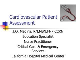 Cardiovascular Patient Assessment