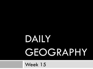 Daily Geography