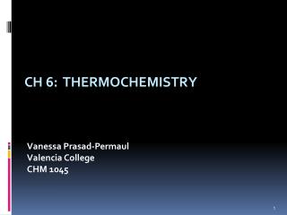 CH 6: Thermochemistry