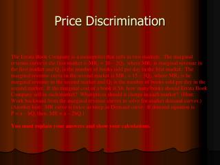 Price Discrimination