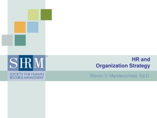 HR and Organization Strategy