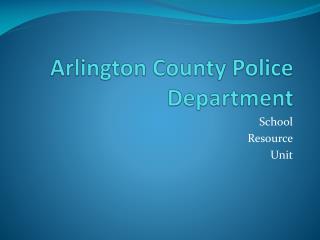 Arlington County Police Department