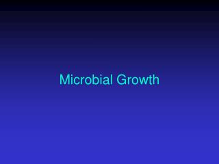 Microbial Growth