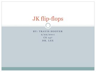 JK flip-flops