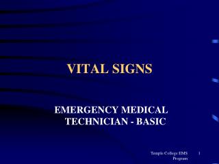 VITAL SIGNS