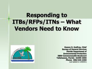 Responding to ITBs/RFPs/ITNs – What Vendors Need to Know