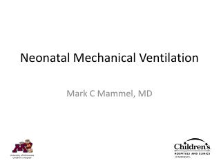 Neonatal Mechanical Ventilation