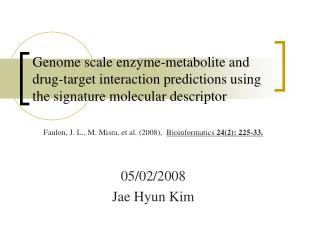 05/02/2008 Jae Hyun Kim