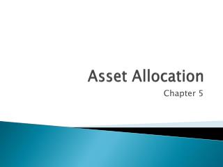 Asset Allocation