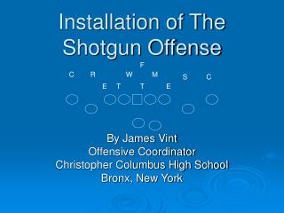 Installation of The Shotgun Offense