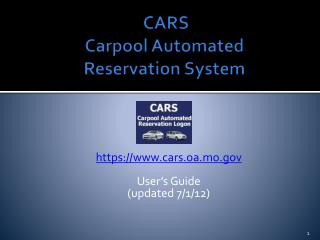 CARS Carpool Automated Reservation System