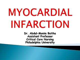 MYOCARDIAL INFARCTION