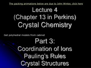 The packing animations below are due to John Winter, click here