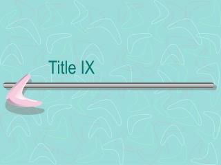 Title IX