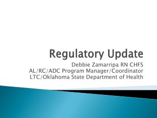 Regulatory Update