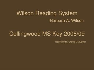 Wilson Reading System