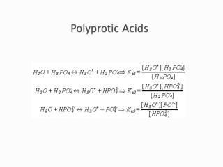 Polyprotic Acids