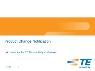 Product Change Notification