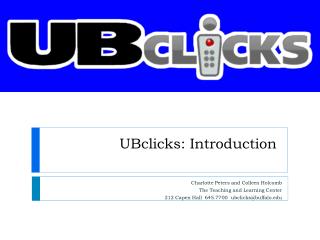 UBclicks : Introduction