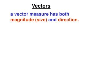 Vectors