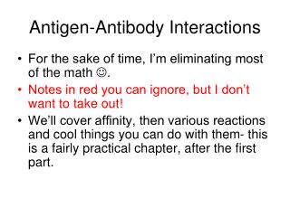 Antigen-Antibody Interactions