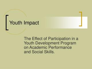 Youth Impact