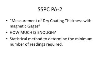 SSPC PA-2