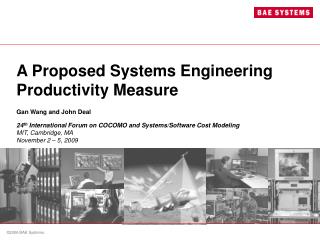 A Proposed Systems Engineering Productivity Measure