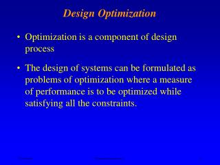 Design Optimization