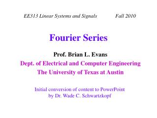 Fourier Series