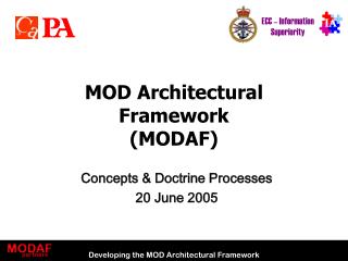 MOD Architectural Framework (MODAF)